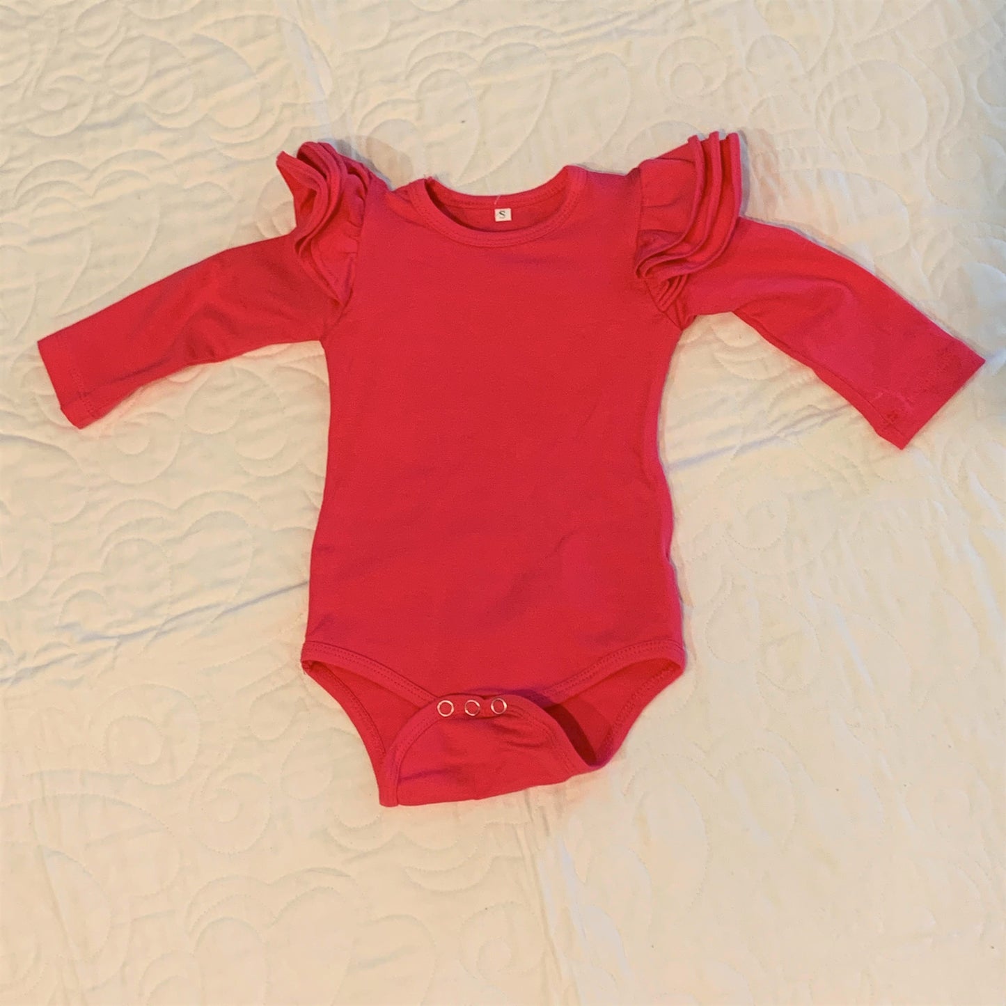 2 Piece Set - High Waisted Nappy Cover with Sash Bow & ReadyMade Long Sleeve Bodysuit