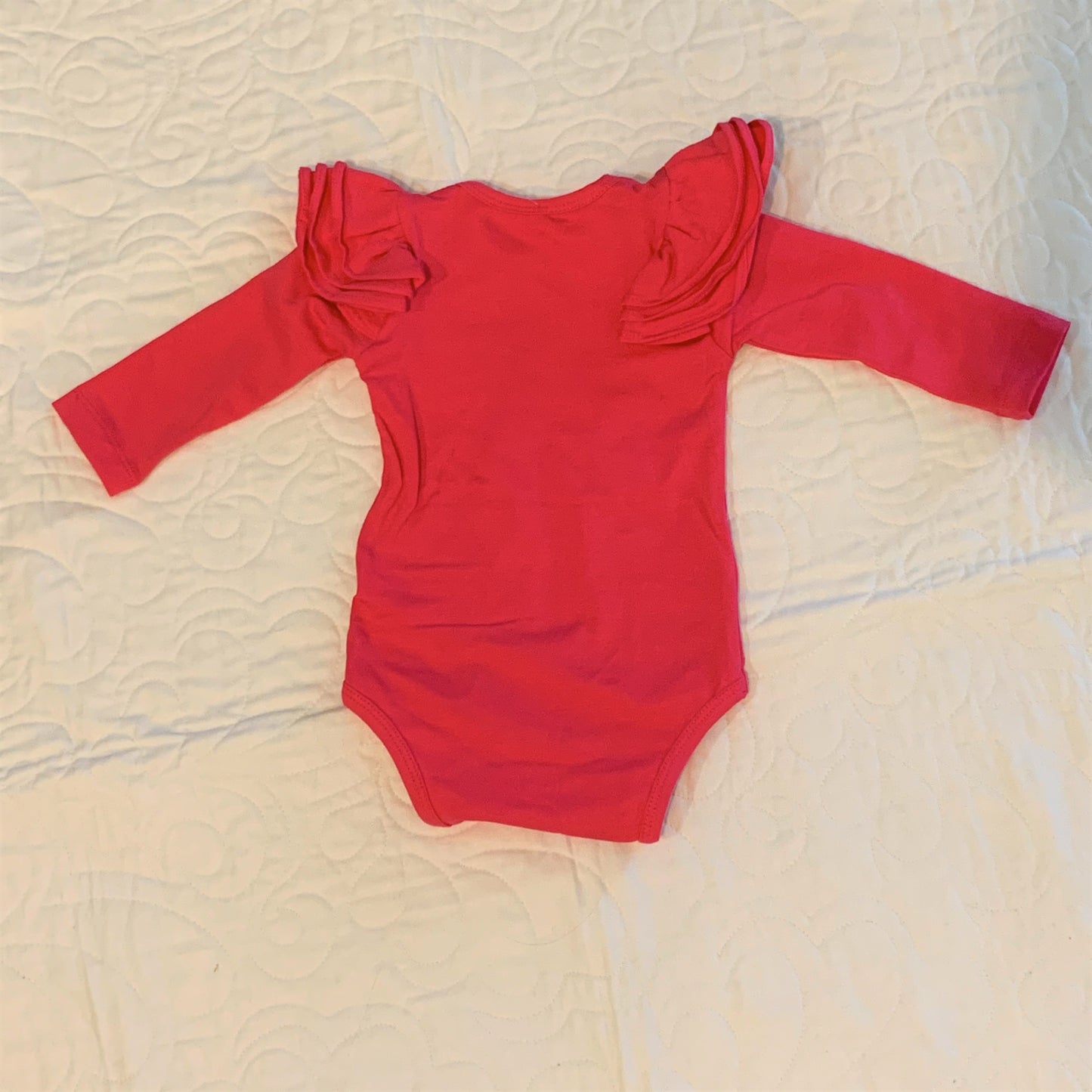 2 Piece Set - High Waisted Nappy Cover with Sash Bow & ReadyMade Long Sleeve Bodysuit