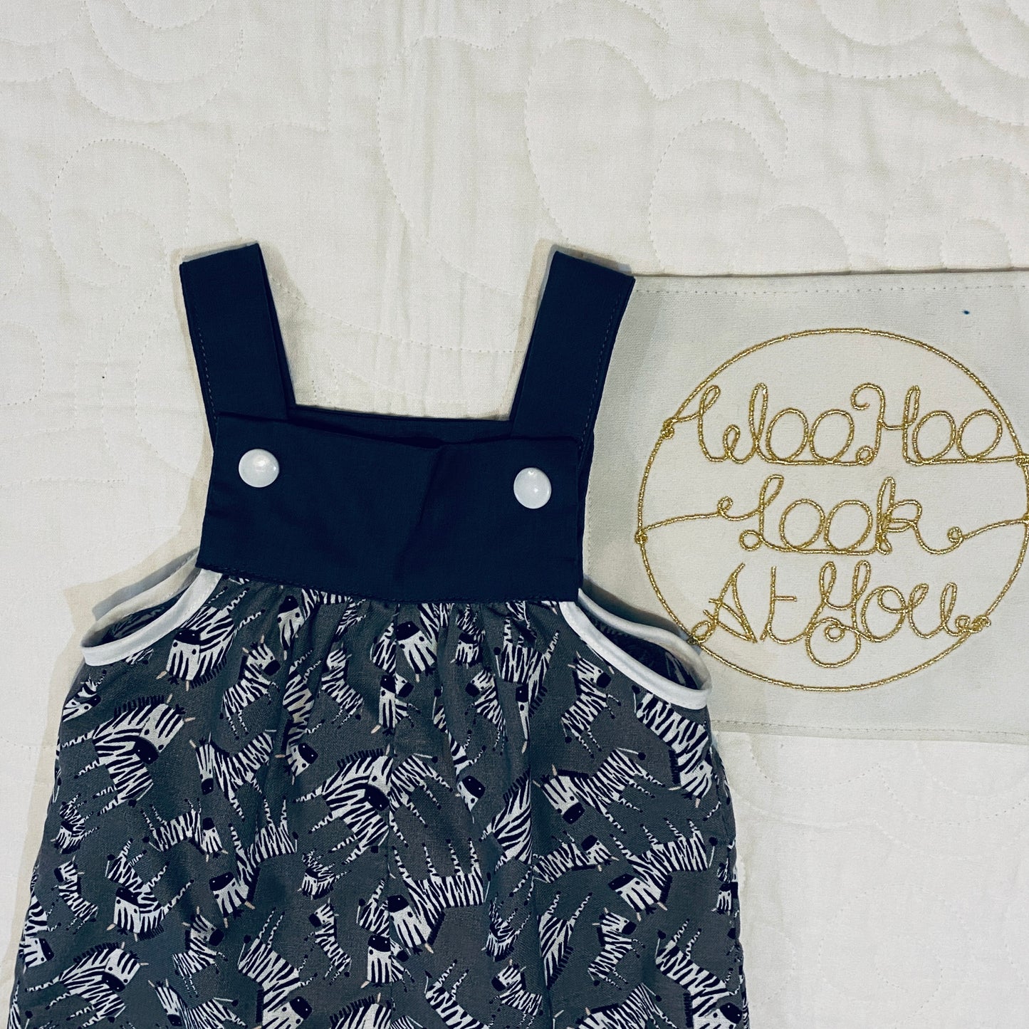 Overalls - Short Length Zebras