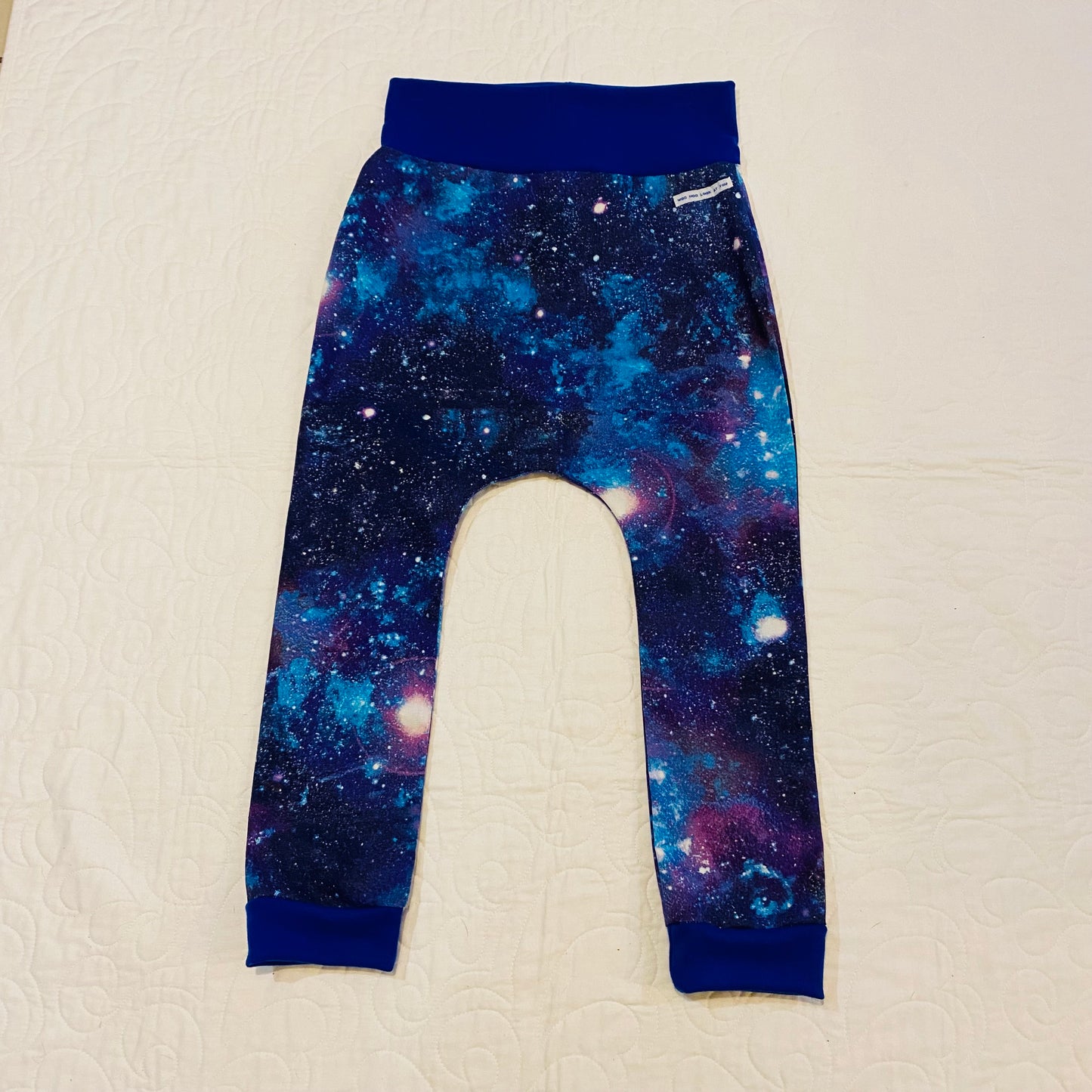 Pants - Harem - Buzoku Cotton - Out in Space with Blue Bands