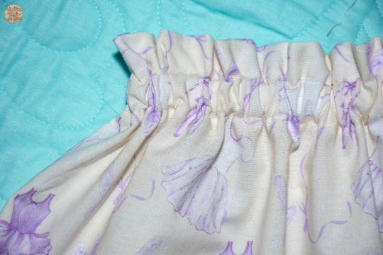 Skirt - High Waisted - Tadah Paper Bag Skirt , Toddler, Lilac Ballerinas on White