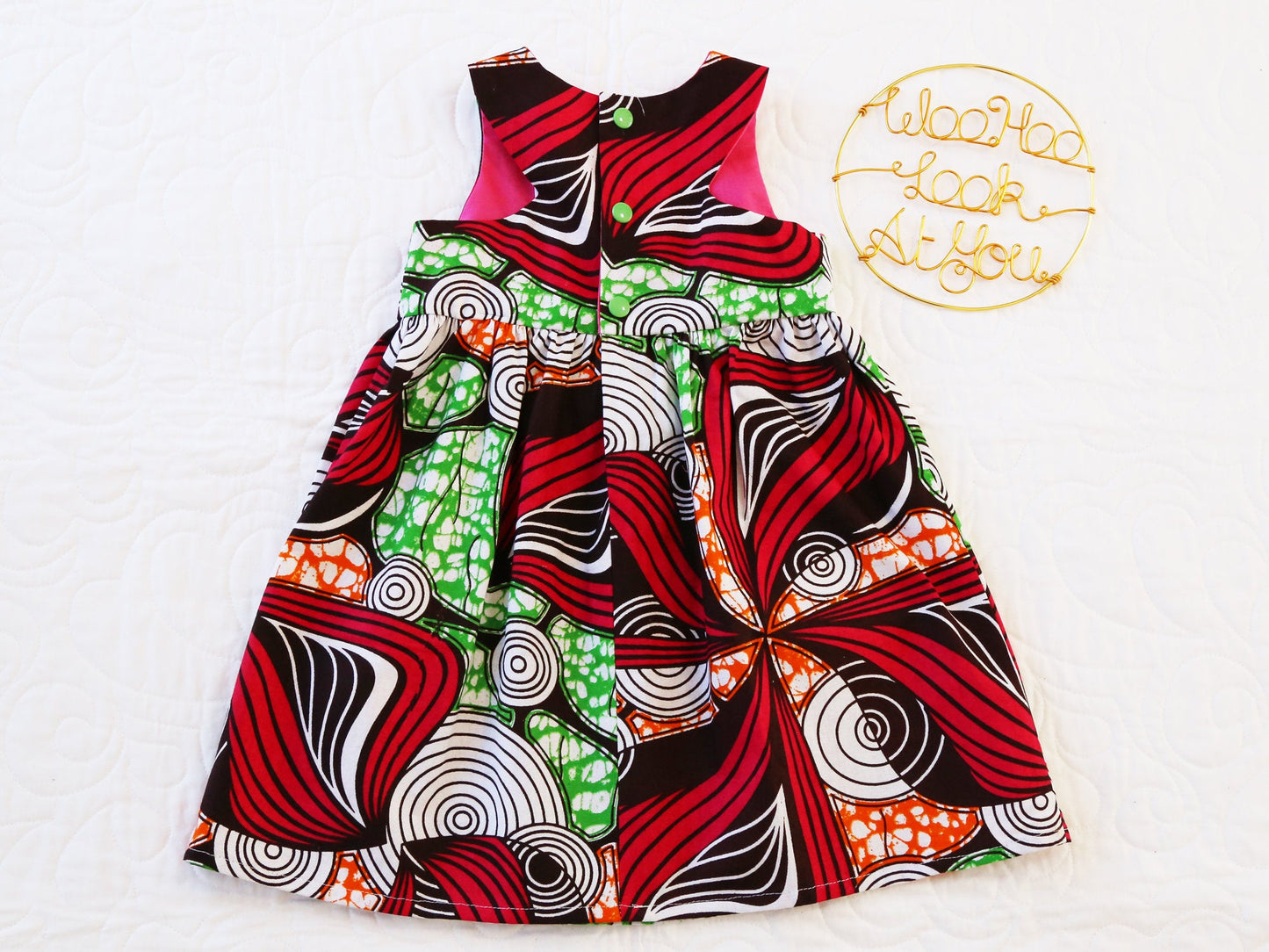 Dress - Ankara Abstract African Fabric - Traditional Print
