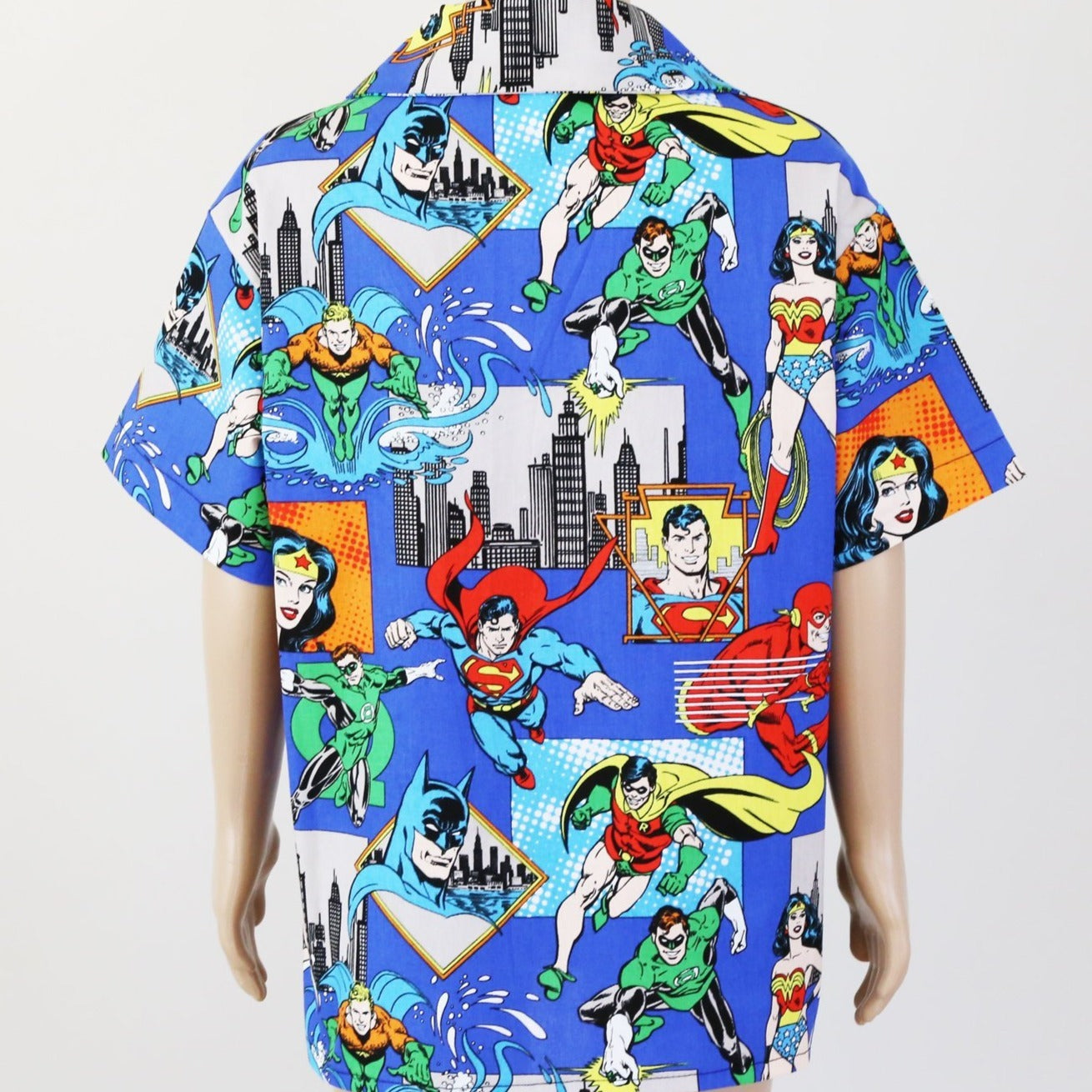 Shirt - Super Heroes Everywhere with Black Contrast Panel