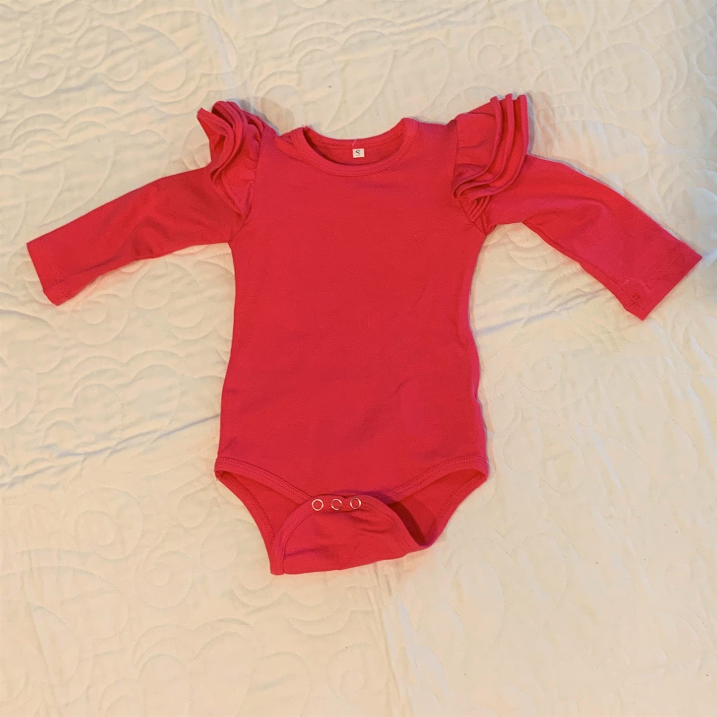 2 Piece Set - High Waisted Nappy Cover with Sash Bow &  ReadyMade Long Sleeve Bodysuit