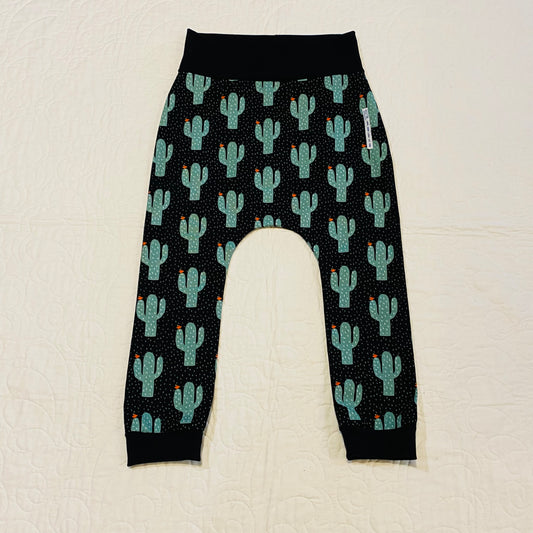 Pants - Harem - Buzoku Cotton - Cactus with Black Bands