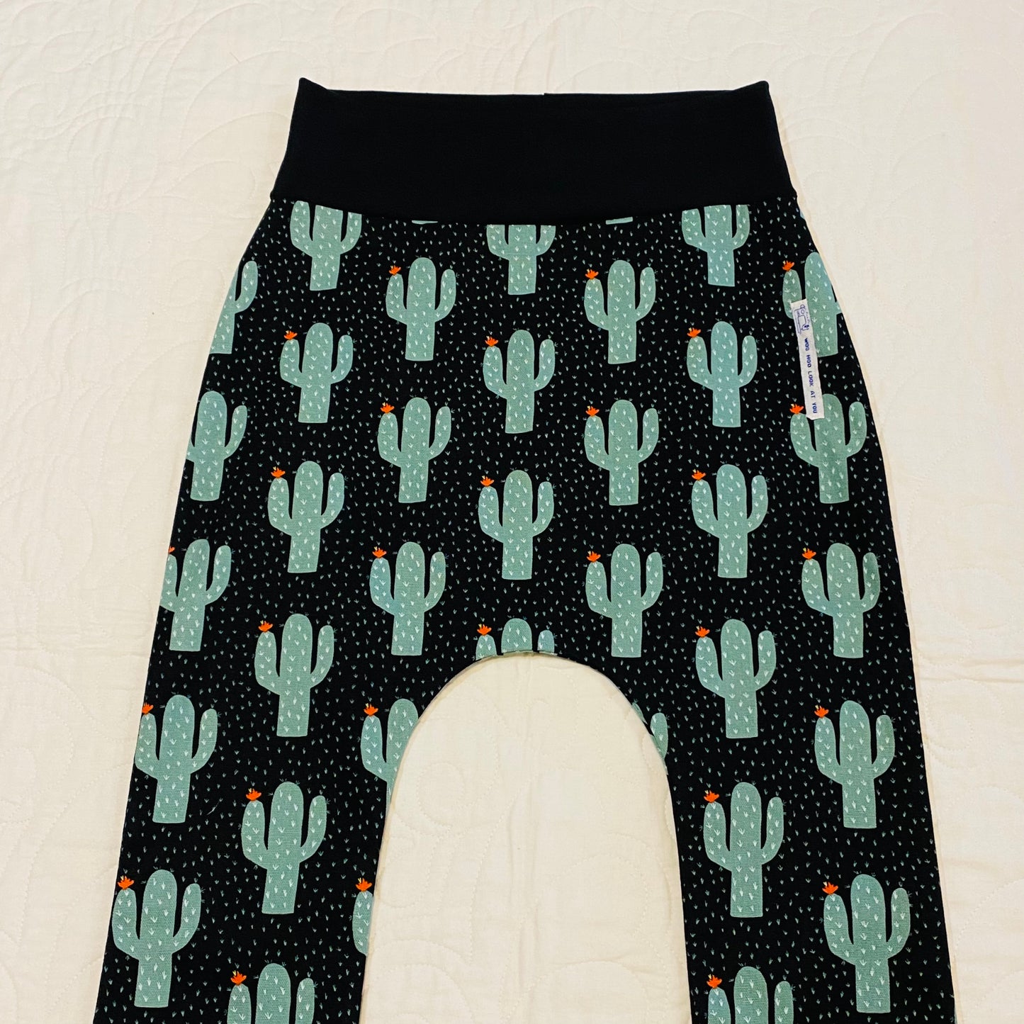 Pants - Harem - Buzoku Cotton - Cactus with Black Bands