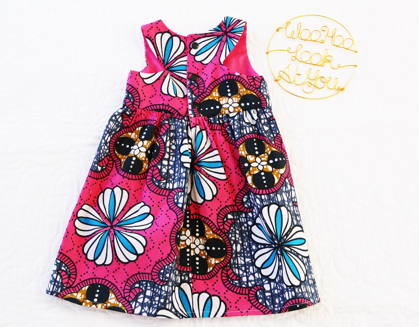 Dress - Ankara Abstract African Fabric - Traditional Indigenous Print