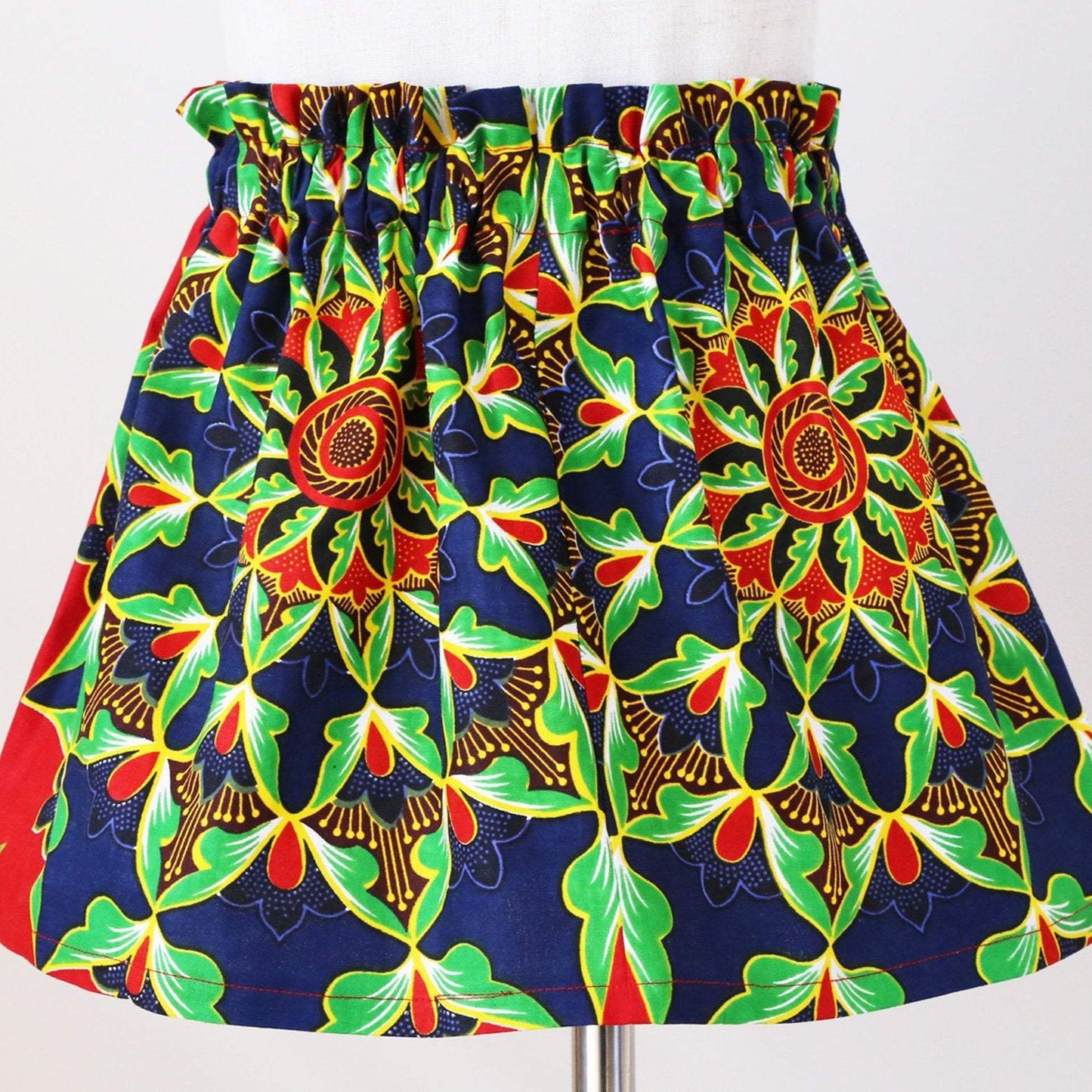 Skirt - High Waisted - African Printed Ankara Fabric