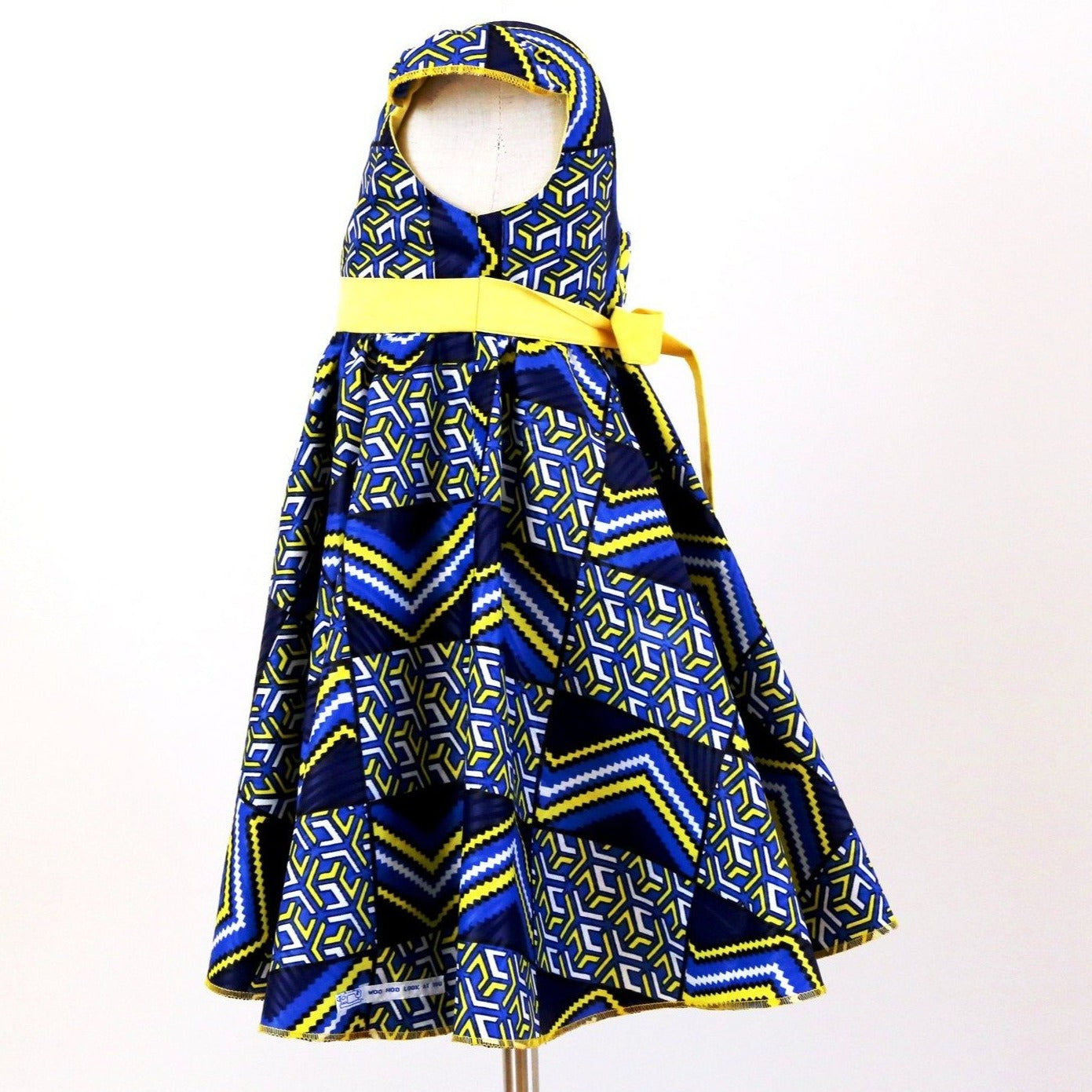 Dress - Ankara Abstract African Fabric - Traditional Print