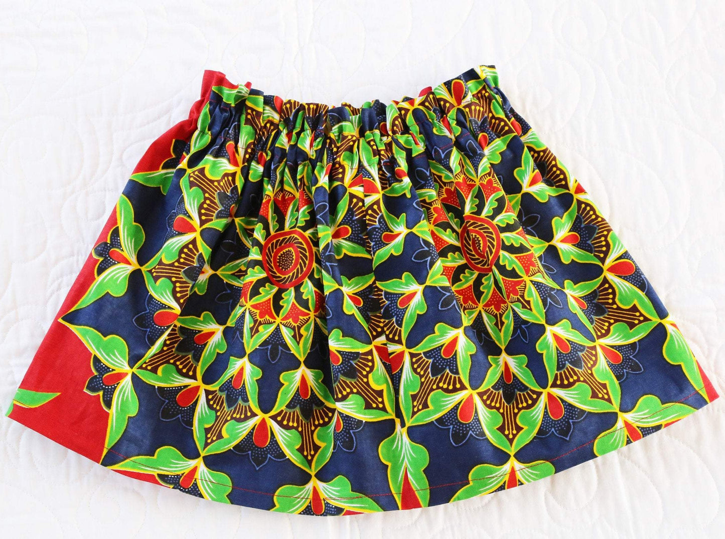 Skirt - High Waisted - African Printed Ankara Fabric